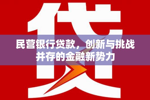 湘西民营银行贷款，创新与挑战并存的金融新势力