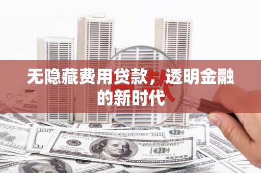 湘西无隐藏费用贷款，透明金融的新时代