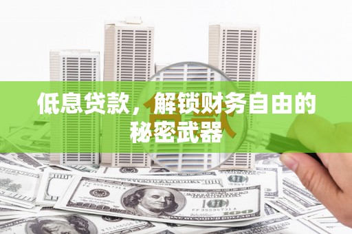 湘西低息贷款，解锁财务自由的秘密武器