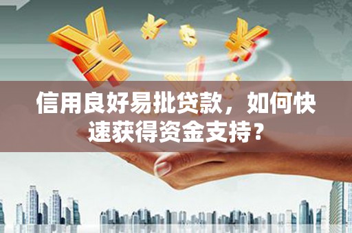 湘西信用良好易批贷款，如何快速获得资金支持？