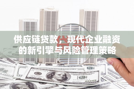 湘西供应链贷款，现代企业融资的新引擎与风险管理策略