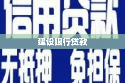 湘西建设银行贷款