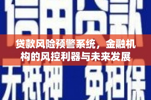湘西贷款风险预警系统，金融机构的风控利器与未来发展