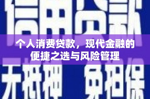 湘西个人消费贷款，现代金融的便捷之选与风险管理