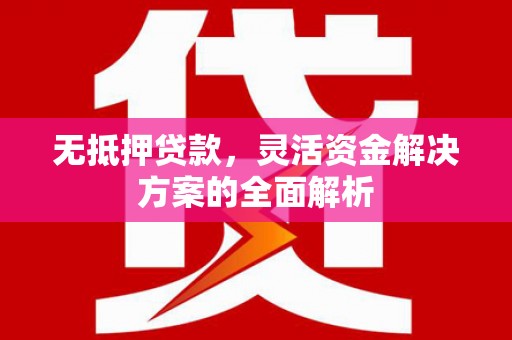 湘西无抵押贷款，灵活资金解决方案的全面解析