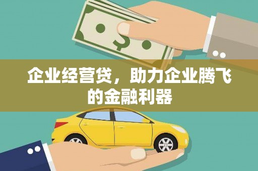 湘西企业经营贷，助力企业腾飞的金融利器