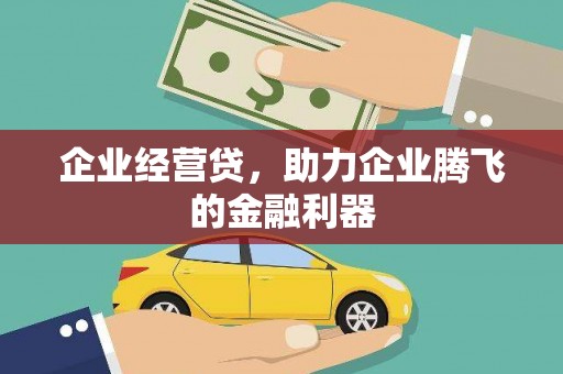 湘西企业经营贷，助力企业腾飞的金融利器