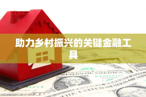 湘西助力乡村振兴的关键金融工具
