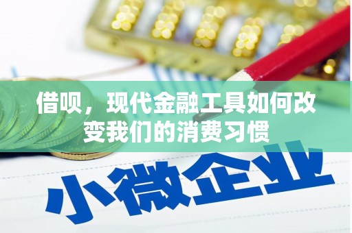 湘西借呗，现代金融工具如何改变我们的消费习惯
