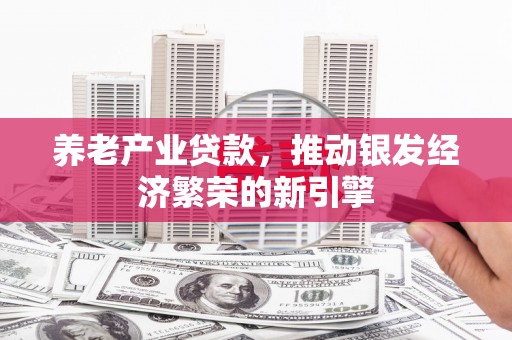 湘西养老产业贷款，推动银发经济繁荣的新引擎