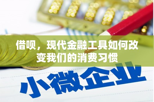 湘西借呗，现代金融工具如何改变我们的消费习惯