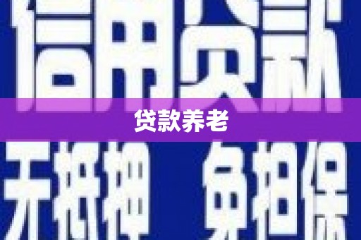 湘西贷款养老