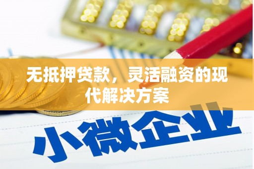 湘西无抵押贷款，灵活融资的现代解决方案