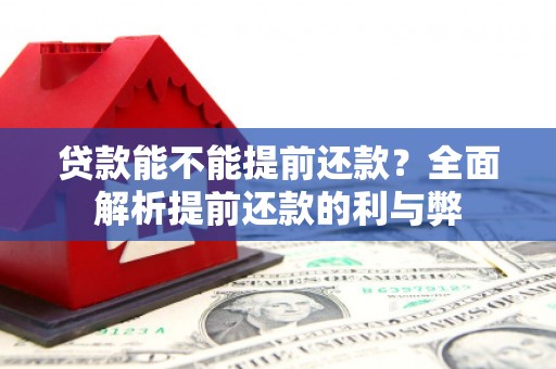 湘西贷款能不能提前还款？全面解析提前还款的利与弊